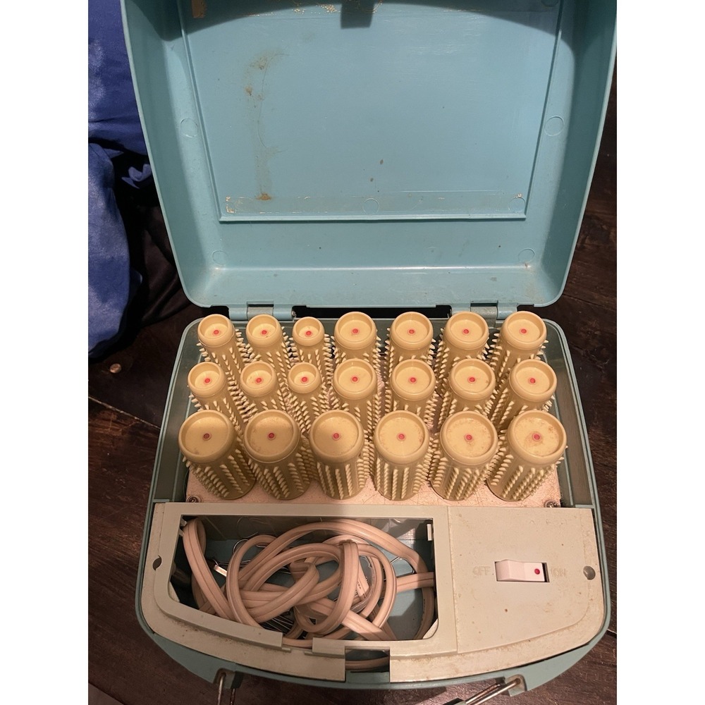 Vintage Presto Electric Hot Rollers With Carrying Case  Works